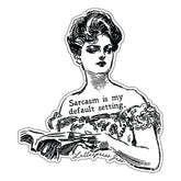 Sarcasm - Gibson Girl Sticker